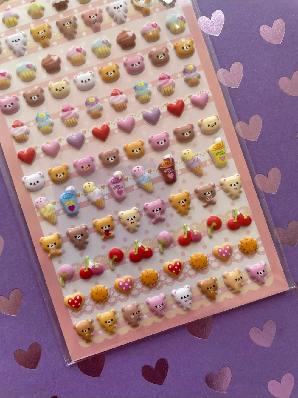 Bear puffy stickers pucchiri seal